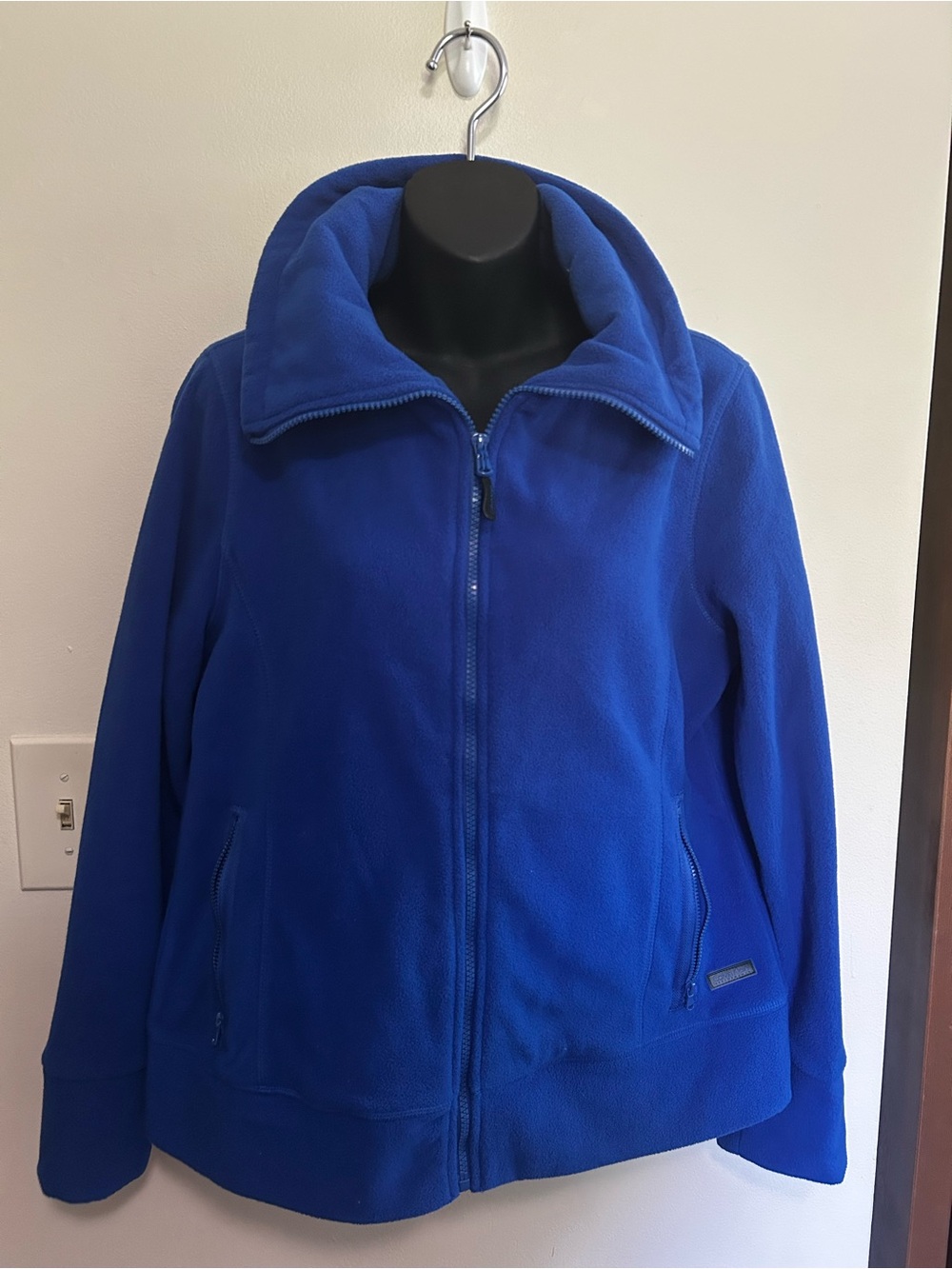 Calvin Klein Cozy Women's Full-Zip Fleece Jacket - Blue Medium